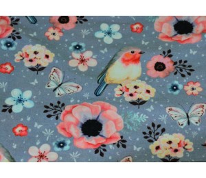 Jersey - Birdie Rotkehlchen grau